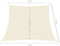 vidaXL - Zonnezeil - 160 - g/m² - 4/5x3 - m - HDPE - crèmekleurig
