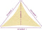 vidaXL - Zonnezeil - 160 - g/m² - 4,5x4,5x4,5 - m - HDPE - beige