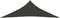 vidaXL - Zonnezeil - 160 - g/m² - 4,5x4,5x4,5 - m - HDPE - antracietkleurig