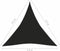 vidaXL - Zonnezeil - 160 - g/m² - 4,5x4,5x4,5 - m - HDPE - zwart