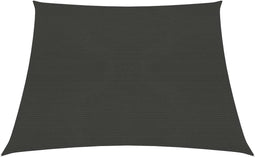 vidaXL - Zonnezeil - 160 - g/m² - 4/5x4 - m - HDPE - antracietkleurig