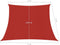 vidaXL - Zonnezeil - 160 - g/m² - 4/5x4 - m - HDPE - rood