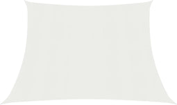 vidaXL - Zonnezeil - 160 - g/m² - 4/5x4 - m - HDPE - wit