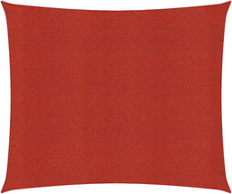 vidaXL - Zonnezeil - 160 - g/m² - 4x4 - m - HDPE - rood