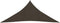 vidaXL - Zonnezeil - 160 - g/m² - 4x4x4 - m - HDPE - bruin