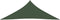vidaXL - Zonnezeil - 160 - g/m² - 4x4x4 - m - HDPE - donkergroen