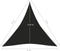 vidaXL - Zonnezeil - 160 - g/m² - 4x4x4 - m - HDPE - zwart