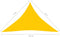 vidaXL - Zonnezeil - 160 - g/m² - 4x4x5,8 - m - HDPE - geel