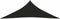 vidaXL - Zonnezeil - 160 - g/m² - 4x4x5,8 - m - HDPE - zwart