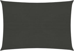 vidaXL - Zonnezeil - 160 - g/m² - 4x5 - m - HDPE - antracietkleurig