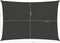 vidaXL - Zonnezeil - 160 - g/m² - 4x5 - m - HDPE - antracietkleurig