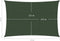 vidaXL - Zonnezeil - 160 - g/m² - 4x5 - m - HDPE - donkergroen