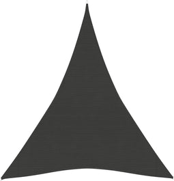 vidaXL - Zonnezeil - 160 - g/m² - 4x5x5 - m - HDPE - antracietkleurig