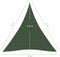 vidaXL - Zonnezeil - 160 - g/m² - 4x5x5 - m - HDPE - donkergroen