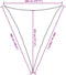 vidaXL - Zonnezeil - 160 - g/m² - 4x5x5 - m - HDPE - rood