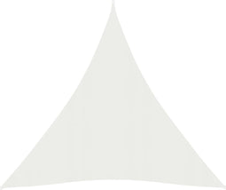 vidaXL - Zonnezeil - 160 - g/m² - 4x5x5 - m - HDPE - wit