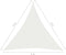 vidaXL - Zonnezeil - 160 - g/m² - 4x5x5 - m - HDPE - wit