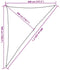 vidaXL - Zonnezeil - 160 - g/m² - 4x5x6,8 - m - HDPE - rood