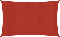 vidaXL - Zonnezeil - 160 - g/m² - 4x7 - m - HDPE - rood