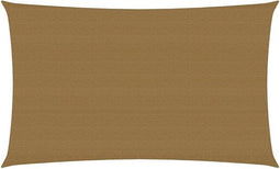 vidaXL - Zonnezeil - 160 - g/m² - 4x7 - m - HDPE - taupe