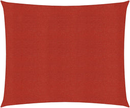 vidaXL - Zonnezeil - 160 - g/m² - 5x5 - m - HDPE - rood