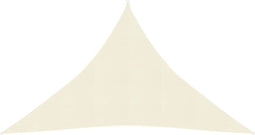 vidaXL - Zonnezeil - 160 - g/m² - 5x5x6 - m - HDPE - crèmekleurig