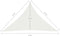 vidaXL - Zonnezeil - 160 - g/m² - 5x5x6 - m - HDPE - wit