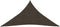 vidaXL - Zonnezeil - 160 - g/m² - 5x6x6 - m - HDPE - bruin