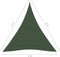 vidaXL - Zonnezeil - 160 - g/m² - 5x6x6 - m - HDPE - donkergroen