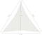 vidaXL - Zonnezeil - 160 - g/m² - 5x6x6 - m - HDPE - wit