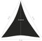 vidaXL - Zonnezeil - 160 - g/m² - 5x6x6 - m - HDPE - zwart