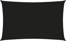 vidaXL - Zonnezeil - 160 - g/m² - 5x7 - m - HDPE - zwart