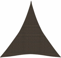 vidaXL - Zonnezeil - 160 - g/m² - 5x7x7 - m - HDPE - bruin
