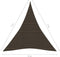 vidaXL - Zonnezeil - 160 - g/m² - 5x7x7 - m - HDPE - bruin