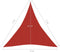 vidaXL - Zonnezeil - 160 - g/m² - 5x7x7 - m - HDPE - rood
