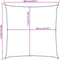 vidaXL - Zonnezeil - 160 - g/m² - 6x6 - m - HDPE - bruin