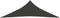 vidaXL - Zonnezeil - 160 - g/m² - 6x6x6 - m - HDPE - antracietkleurig
