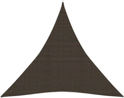 vidaXL - Zonnezeil - 160 - g/m² - 6x6x6 - m - HDPE - bruin