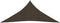 vidaXL - Zonnezeil - 160 - g/m² - 6x6x6 - m - HDPE - bruin