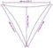 vidaXL - Zonnezeil - 160 - g/m² - 6x6x6 - m - HDPE - bruin