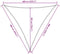 vidaXL - Zonnezeil - 160 - g/m² - 6x6x6 - m - HDPE - rood