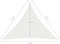 vidaXL - Zonnezeil - 160 - g/m² - 6x6x6 - m - HDPE - wit