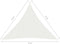 vidaXL - Zonnezeil - 160 - g/m² - 6x6x6 - m - HDPE - wit