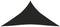 vidaXL - Zonnezeil - 160 - g/m² - 6x6x6 - m - HDPE - zwart