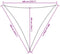 vidaXL - Zonnezeil - 160 - g/m² - 6x6x6 - m - HDPE - zwart