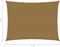 vidaXL Zonnezeil 160 g/m² 6x7 m HDPE taupe