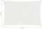 vidaXL - Zonnezeil - 160 - g/m² - 6x8 - m - HDPE - wit