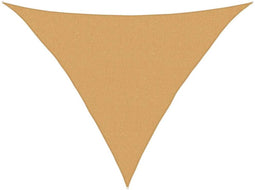 vidaXL - Zonnezeil - 160 - g/m² - driehoekig - 2,5x2,5x3,5 - m - HDPE - zandkleurig