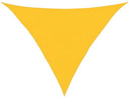 vidaXL - Zonnezeil - 160 - g/m² - driehoekig - 2,5x2,5x3,5 - m - HDPE - geel