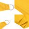 vidaXL - Zonnezeil - 160 - g/m² - driehoekig - 2,5x2,5x3,5 - m - HDPE - geel
